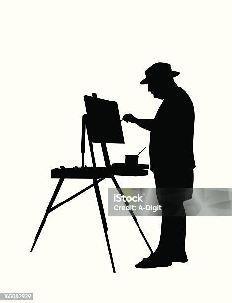 Paintinglandscapes 그림 그리기에 대한 스톡 벡터 아트 및 기타 이미지 - 그림 그리기, 그림자에 초점 맞추기, 남자
