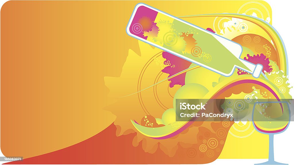 Drink explosion: wine Stylized Colourful drink explosion fantasy. more: Abstract stock vector