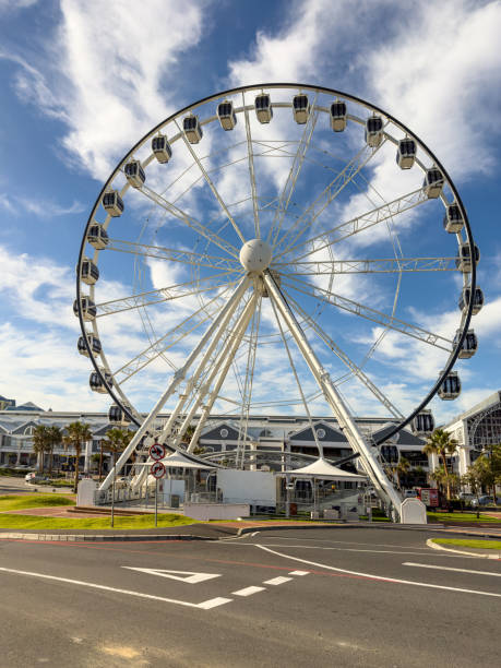 The Cape Wheel is a 40 meter observation wheel featuring 30 enclosed cabins with sweeping views of Granger Bay, Robben Island and Table Mountain