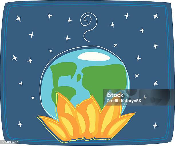 Ilustración de El Calentamiento Global y más Vectores Libres de Derechos de Cambio climático - Cambio climático, Global, Imagen minimalista