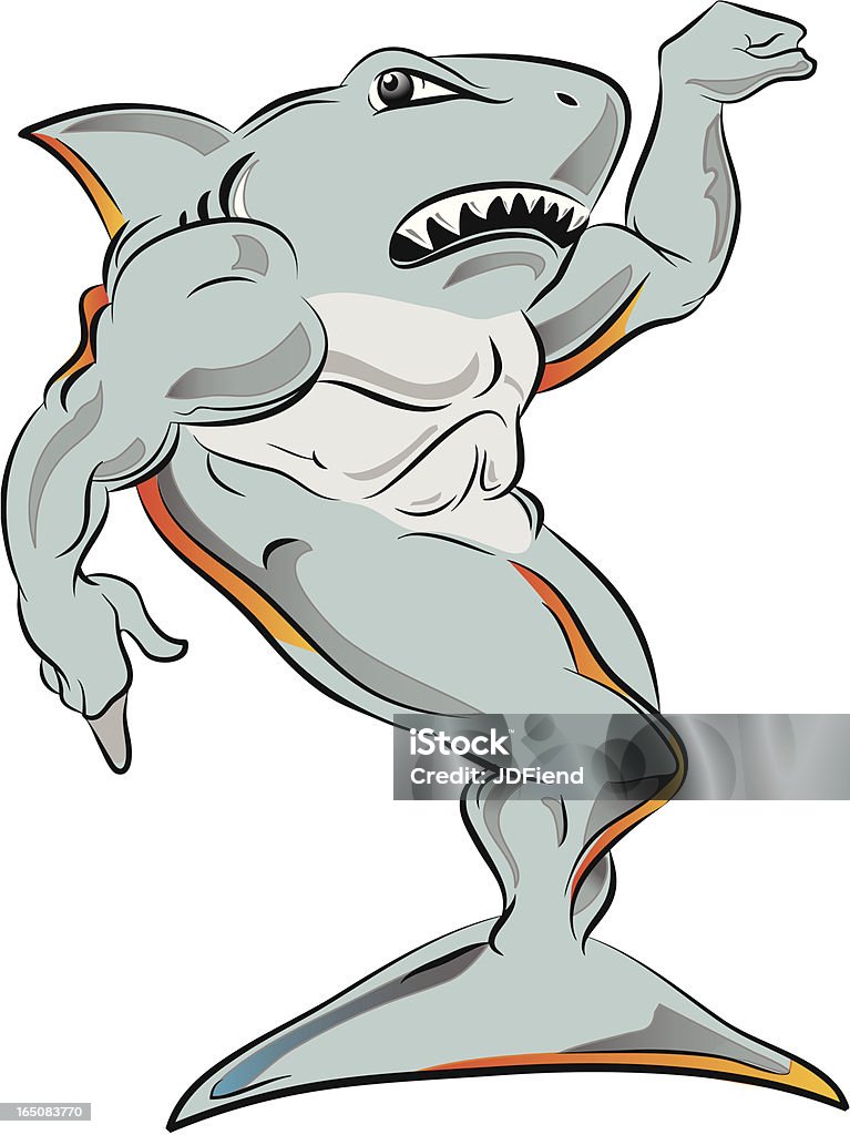 Zasilania Shark - Grafika wektorowa royalty-free (Rekin)
