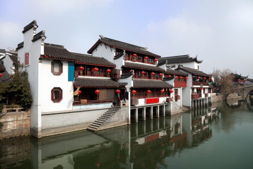 Qibao ancient canal town near Shanghai, China