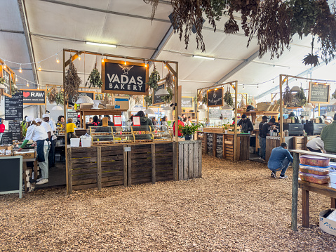 Food vendors at the Oranjezicht City Farm at the waterfront in Cape Town