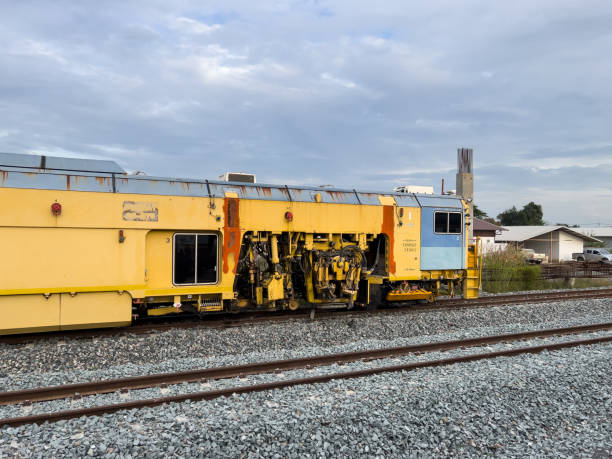 istock The ballast tamping machine. 1650855213