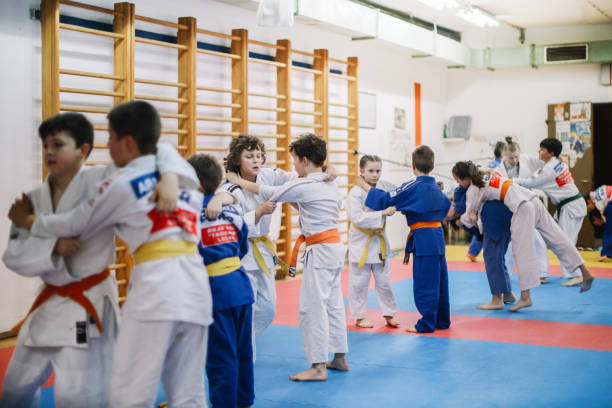 istock kids on a judo martial arts training session 1650855910