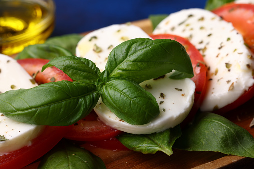 Mozzarella Cheese with Tomato and Basil