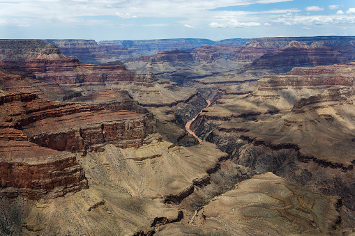 View of the Colorado River and the Grand Canyon from the south rim.