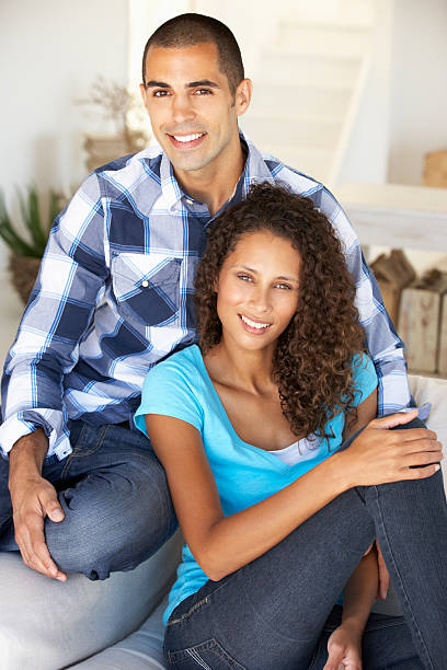 istock Young Couple Relaxing At Home 165086046
