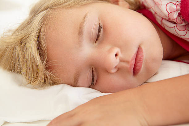 istock Young Girl Sleeping On Bed In Bedroom 165086852