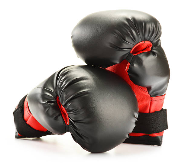 istock Pair of boxing gloves isolated on white 165087211
