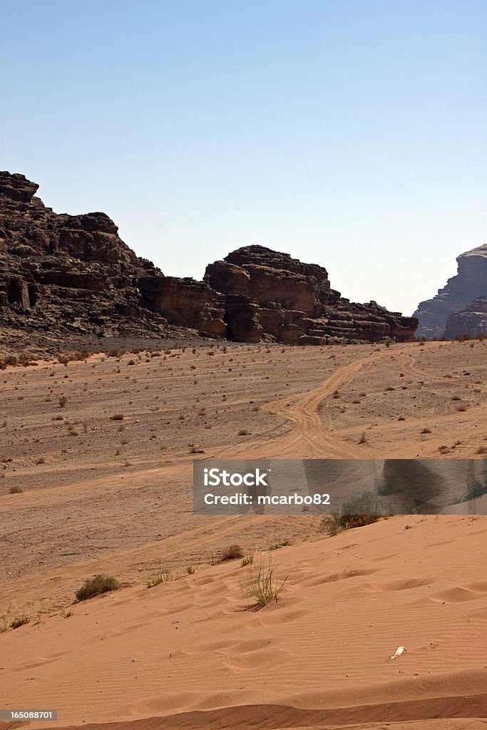 W pustyni Wadi Rum - Zbiór zdjęć royalty-free (Fotografika)