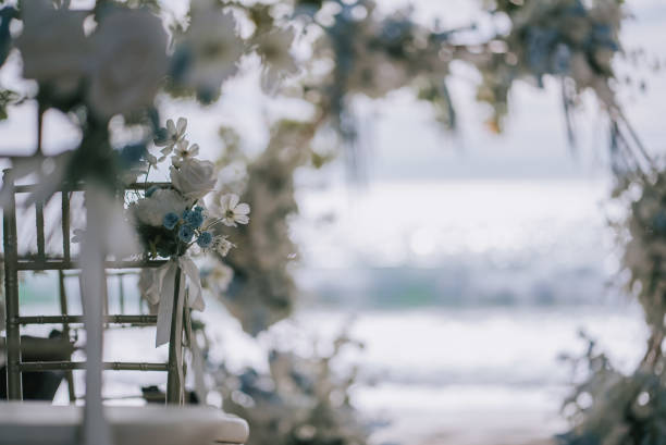 Wedding decoration with flowers arch gazebo