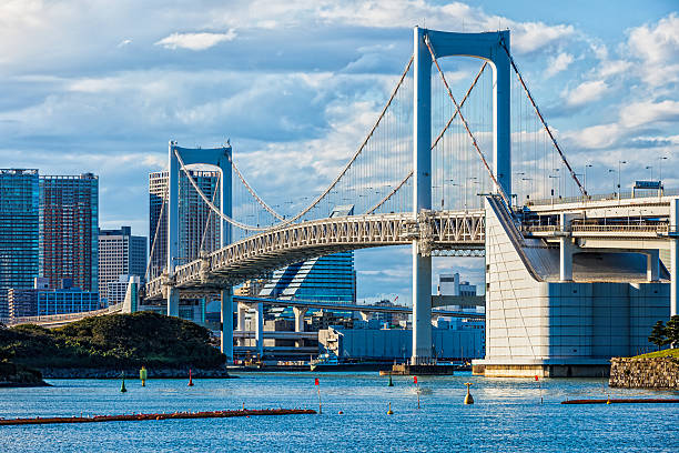 istock Rainbow Bridge at sunset, Tokyo, Japan 165090295