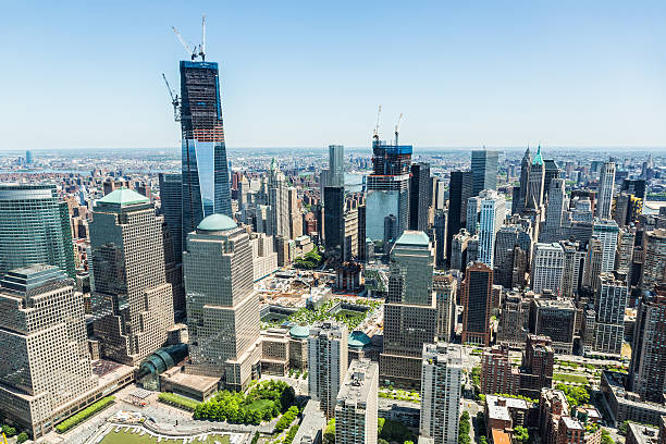 istock Lower Manhattan skyline financial district, New York 165090371