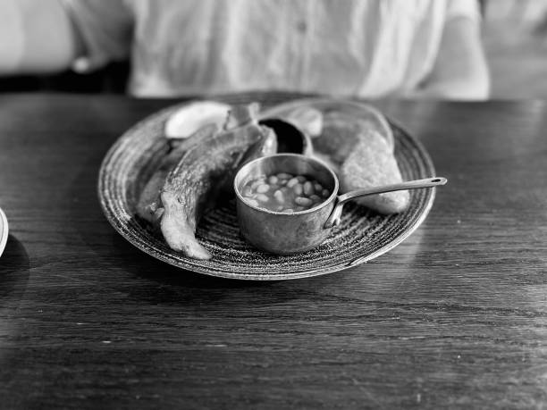istock Breakfast food on a wood table 1650906786
