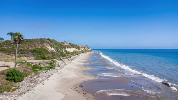 istock Daytime Beach with Bright Blue Water 1650952068