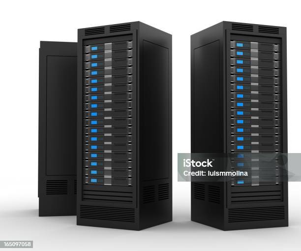 Rack De Servidores De Alto Rendimiento Foto de stock y más banco de imágenes de Aparato de telecomunicación - Aparato de telecomunicación, Componente de ordenador, Comunicación global