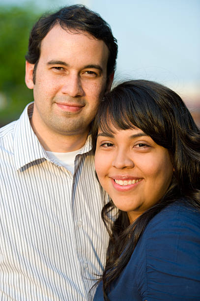 istock Charming Hispanic Couple Portrait 165097615