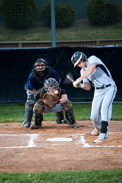 istock Baseball Batter in Mid Swing, Will He Make Contact? 165101312