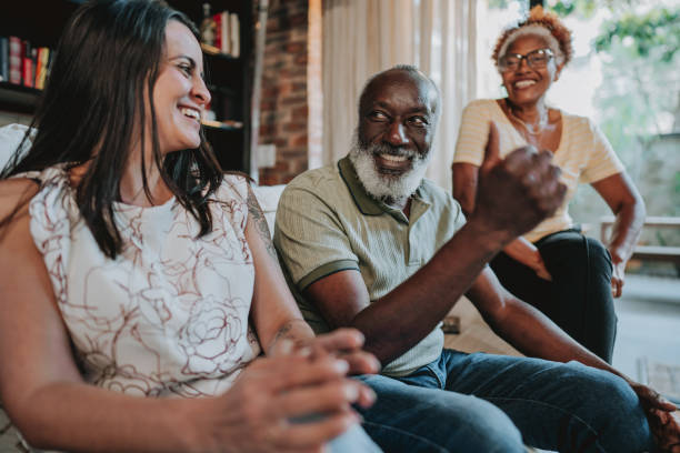 istock Family together talking on the sofa 1651036162