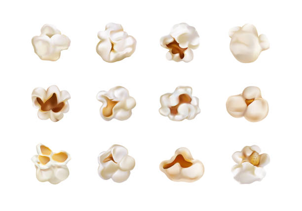 istock Popcorn set for movie. Realistic fastfood Cinema. Vector 1651057262