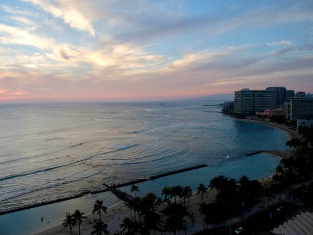 istock Sunset, Waikiki Beach, Honolulu, Hawaii, USA 1651072689