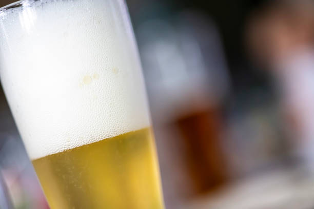istock Freshly poured sparkling glass of beer 1651113492
