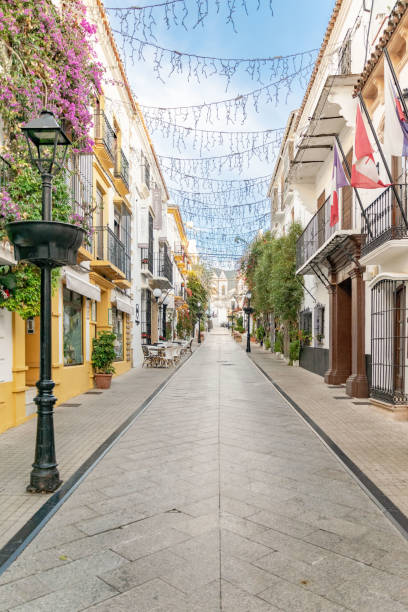 Small traditional streets inside Marbella old town
