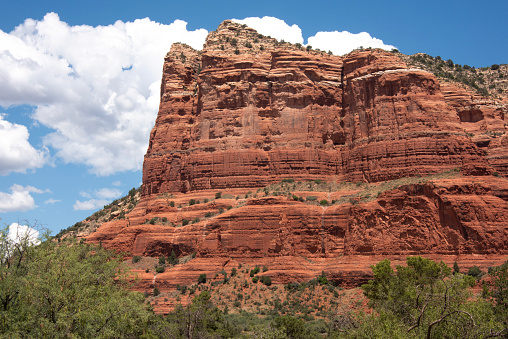 High angle view of the rocks at Sedona, Arizona