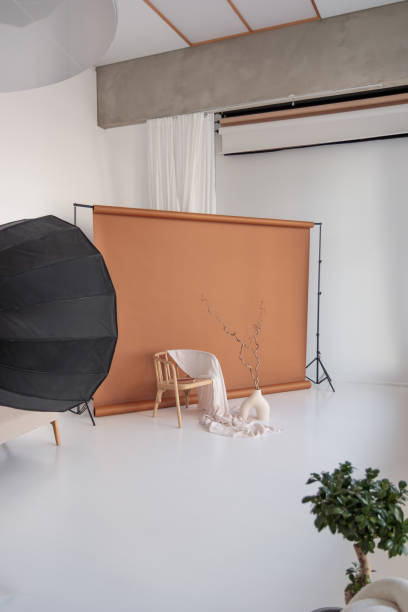 istock Professional photo studio background, minimalist interior 1651183898