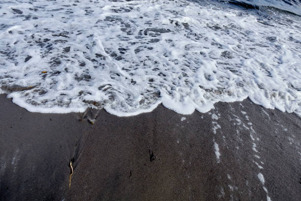White Sea, Kola Peninsula. Sea waves, North.