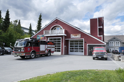 Fire Department Station #1 in Whistler, British Columbia, Canada .