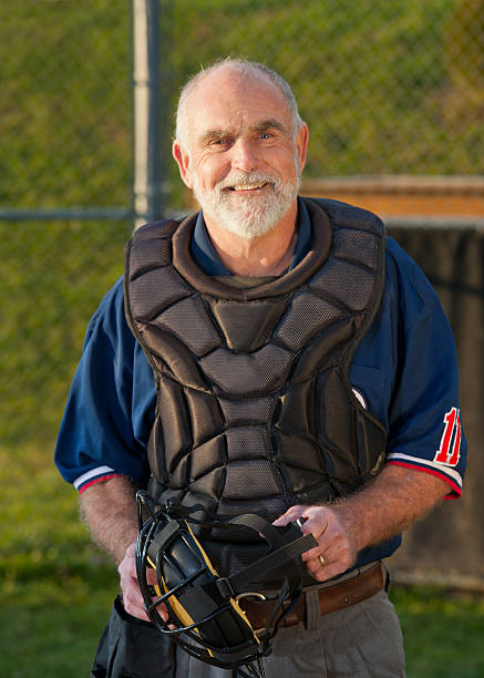 istock Cheerful Baseball Umpire Portrait 165124697