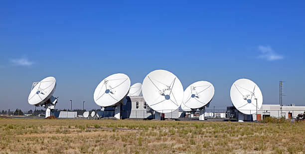 istock Row of Digital Satellites 165126130