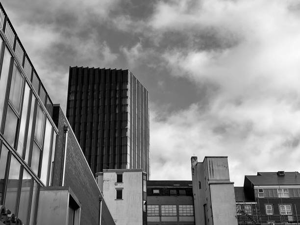 istock Low angle view of modern urban architecture at Newcastle Upon Tyne 1651271175