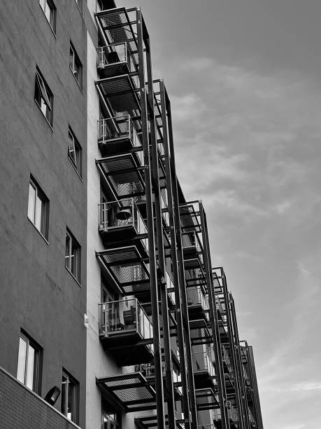 istock Low angle view of modern urban architecture at Newcastle Upon Tyne 1651271179
