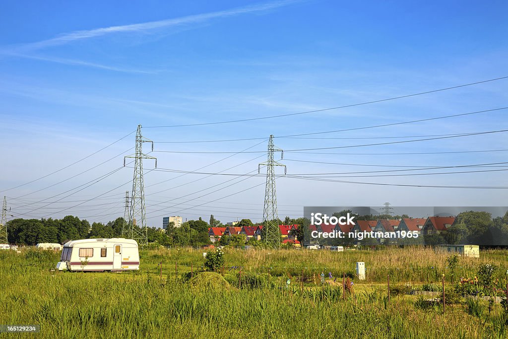 電力 pylons - ケーブル線のロイヤリティフリーストックフォト