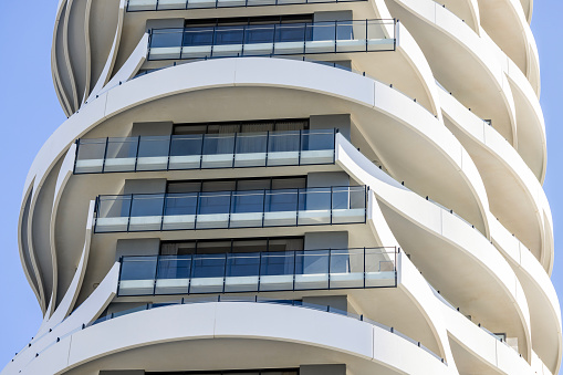 Full frame shot of building with balcony , Spain Palma de Mallorca