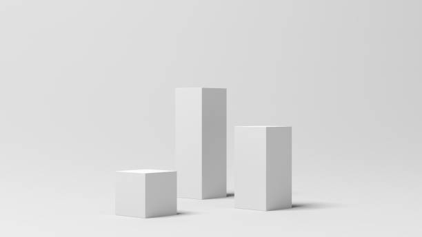 istock Product display. Display plinths. Stand. White color. 1651313515