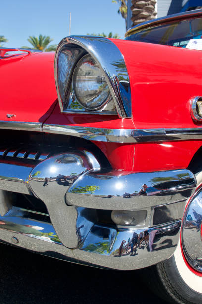 istock Vintage 1950s front fender and bumper closeup 1651364004