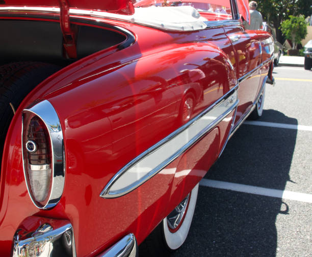 istock Vintage luxury convertible roadster low angle side view 1651364009