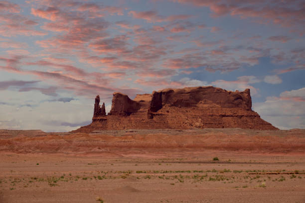 Red rock Mesa landscape against a dramatic desert sky