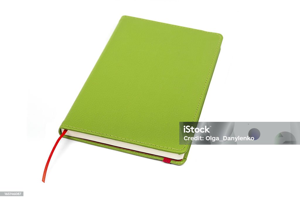 Bloco Verde em branco - Royalty-free Caderno de notas Foto de stock