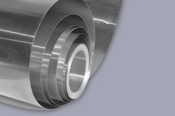 istock aluminum metal material roll with copy space 1651499783