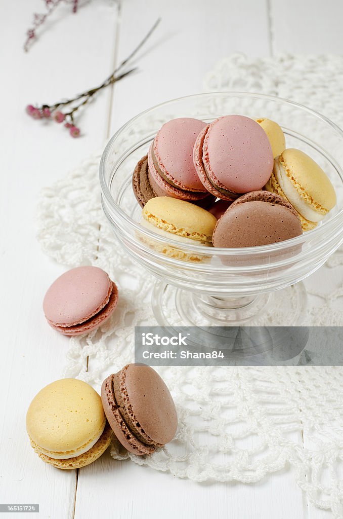 Macaroons - Zbiór zdjęć royalty-free (Biały)