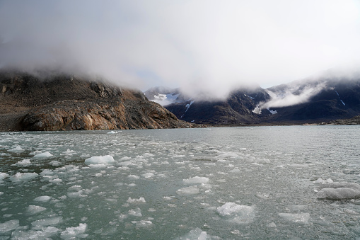 glaciers are on the arctic ocean in greenland