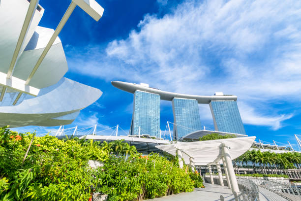 Marina Bay Sands Mall and Hotel stock photo