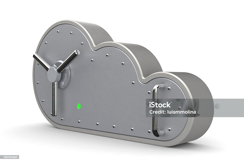 Sicuro Cloud Computing concetto - Foto stock royalty-free di Volta blindata