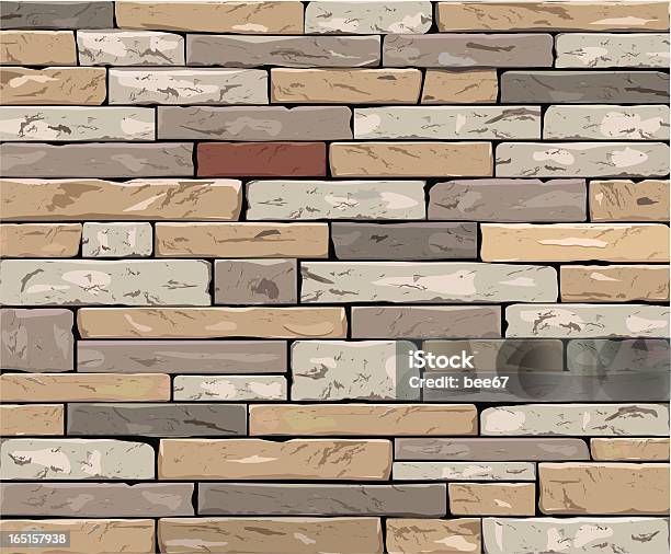 Stone Wall Stock Illustration - Download Image Now - Fortified Wall, Stone - Object, Stone Material