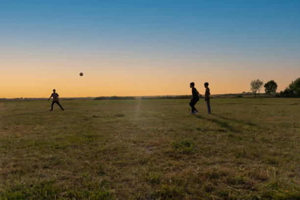 istock Children playing soccer in nature. 1651595819